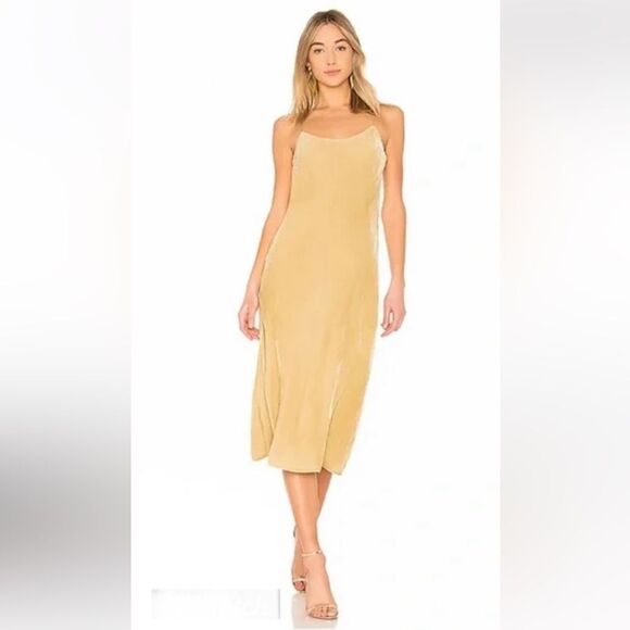 NWT Vince Velvet Cami Dress Dill Medium Revolve - Picture 10 of 13